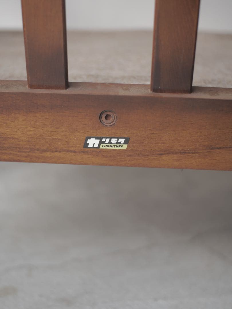 ①カリモク　ソファ　椅子　チェア　現状　古家具　古道具　アンティーク　昭和レトロ