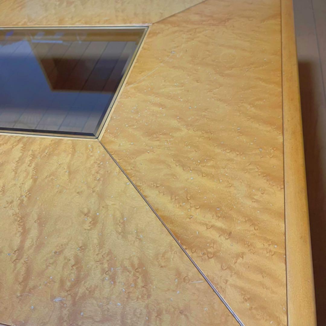 モリシゲ 森繁 センターテーブル ガラステーブル ローテーブル 家具 天然木