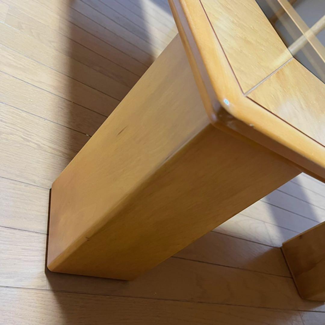 モリシゲ 森繁 センターテーブル ガラステーブル ローテーブル 家具 天然木