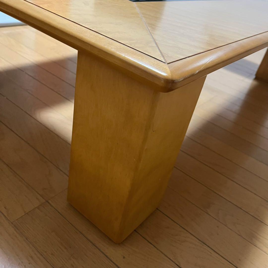 モリシゲ 森繁 センターテーブル ガラステーブル ローテーブル 家具 天然木