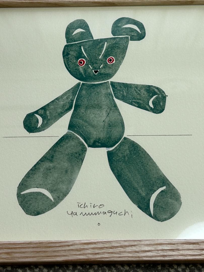 最終値下】IDEE （イデー） 山口一郎 「kuma-green」 ポスター - メルカリ