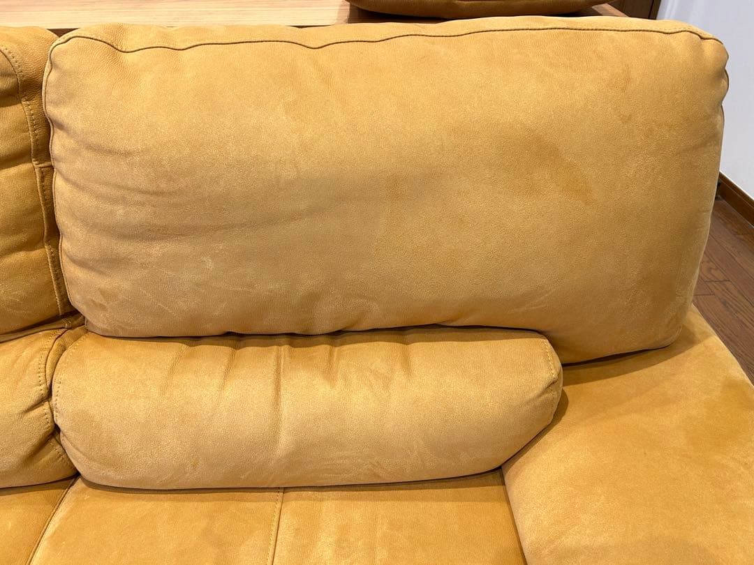 リラックスフォーム　レザーテックス　3人掛け カウチソファ トレビソ　関家具