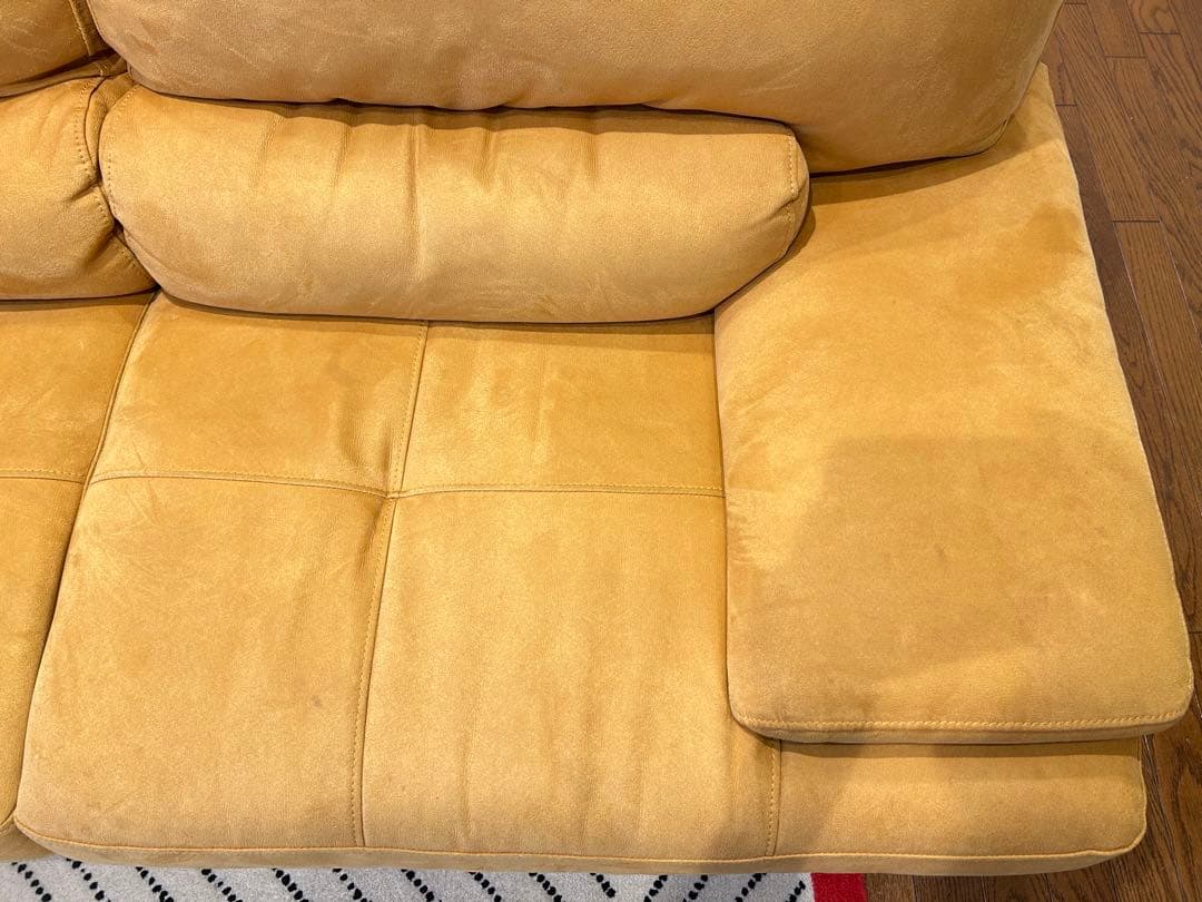 リラックスフォーム　レザーテックス　3人掛け カウチソファ トレビソ　関家具