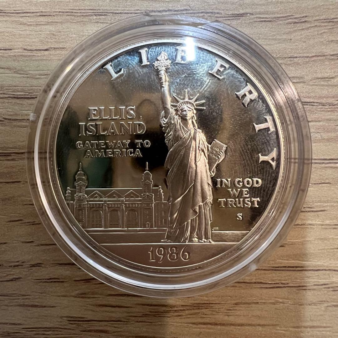 1986年 アメリカ100周年 自由の女神 プルーフ銀貨セット - メルカリ