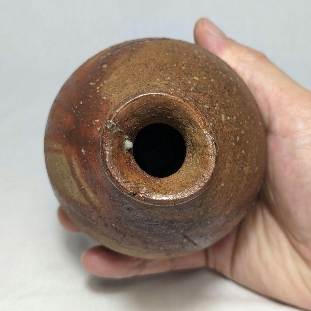 岡山県重要無形文化財 藤原建 備前焼 緋襷徳利 酒器 アルコールグッズ