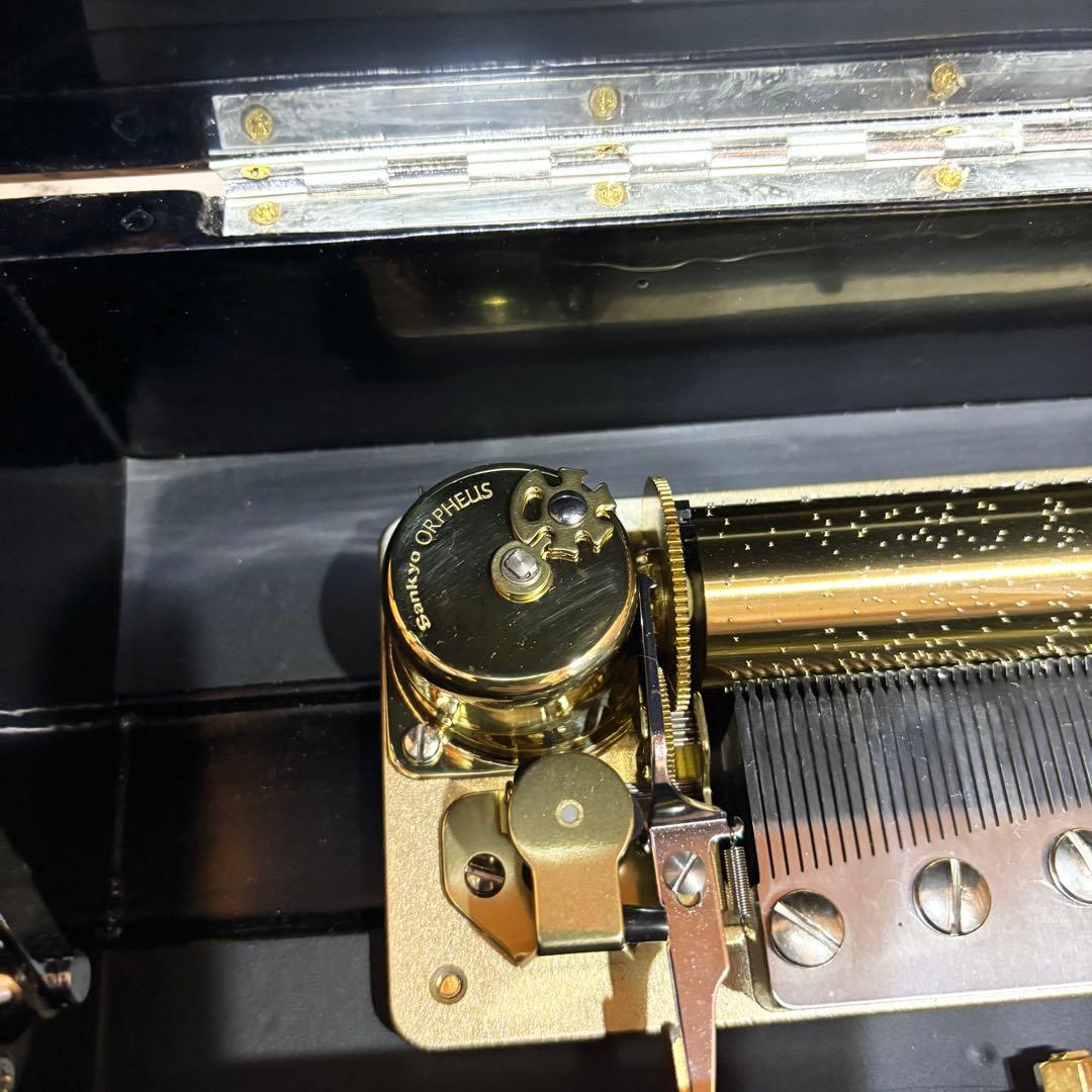 【希少】SANKYO 宮原隆岳 ORPHEUS オルゴール 50弁 螺鈿 漆器