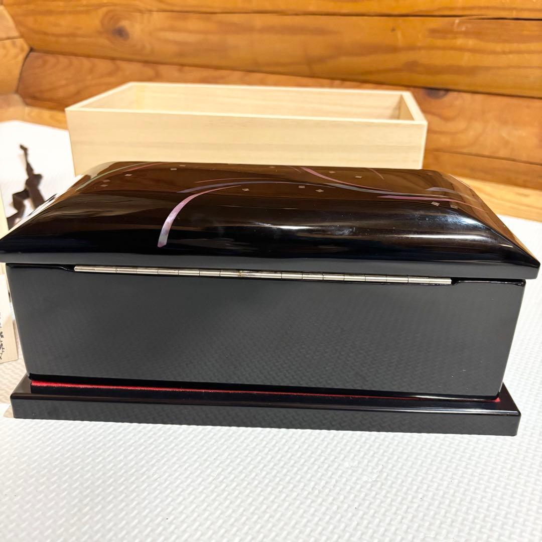 【希少】SANKYO 宮原隆岳 ORPHEUS オルゴール 50弁 螺鈿 漆器