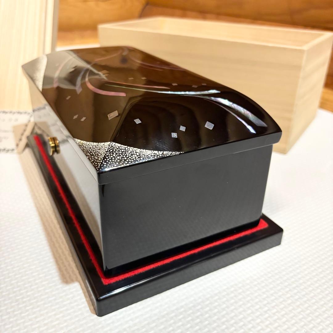 【希少】SANKYO 宮原隆岳 ORPHEUS オルゴール 50弁 螺鈿 漆器