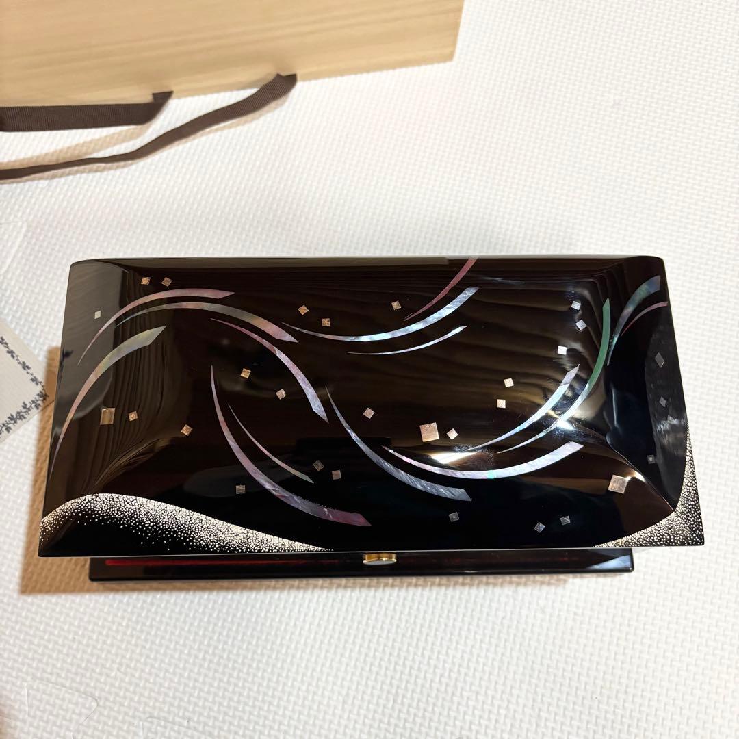 【希少】SANKYO 宮原隆岳 ORPHEUS オルゴール 50弁 螺鈿 漆器