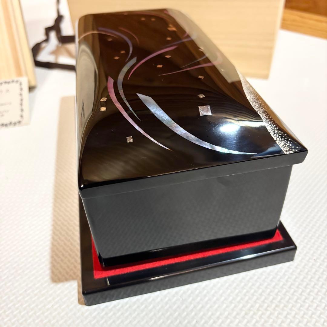 【希少】SANKYO 宮原隆岳 ORPHEUS オルゴール 50弁 螺鈿 漆器