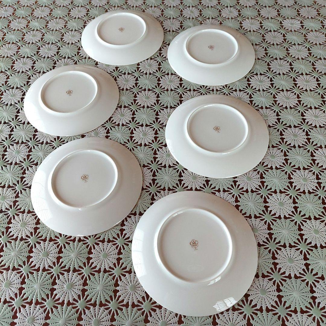 大倉陶園　ブルーローズ　16cm　皿　6枚セット