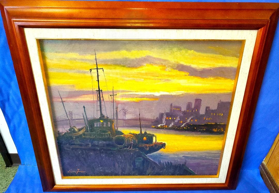 伊東熙寿作 油彩画 木製フレーム付き　F１０号　A-14 ゴールド油彩額縁 | F10号 - 額縁 - 激安通販 | 額のまつえだ / 油彩