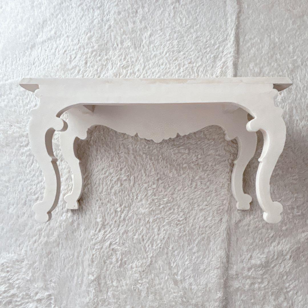 美品】北欧レトロ ロココ調 猫脚 センターテーブル ローテーブル 座卓ホワイト