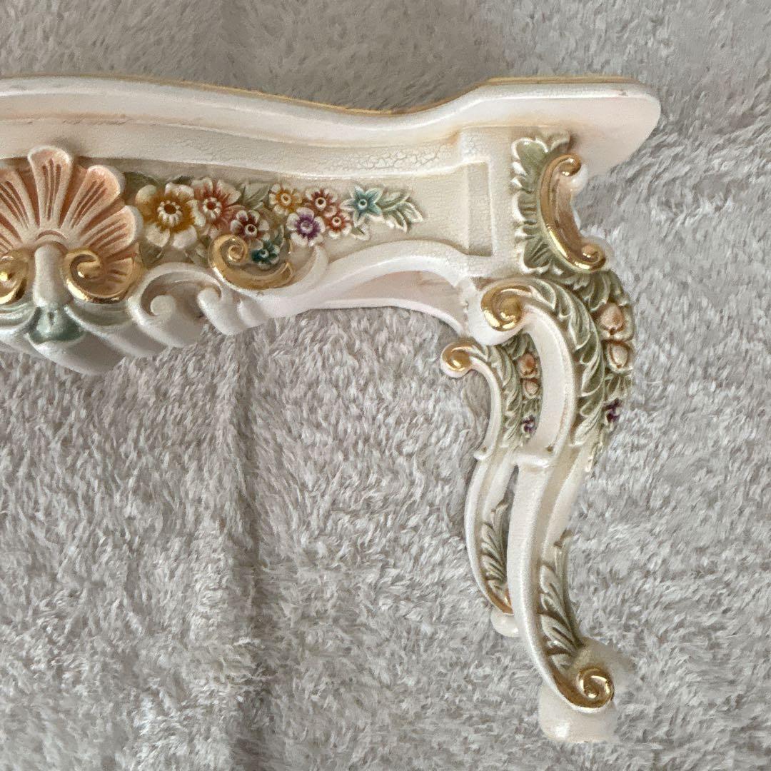 美品】北欧レトロ ロココ調 猫脚 センターテーブル ローテーブル 座卓ホワイト