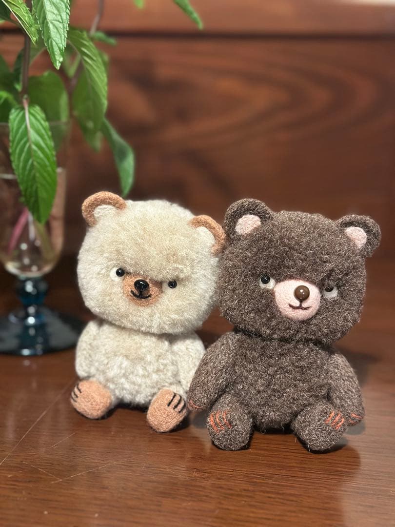 作家もの。クマのぬいぐるみ ペアセット