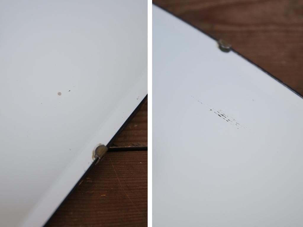 英国アンティーク壁掛けカッティングミラー/ベベルドミラー/鏡(92-58-2)