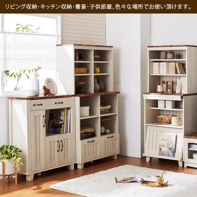《新品・送料無料》カントリー　オープンキャビネット