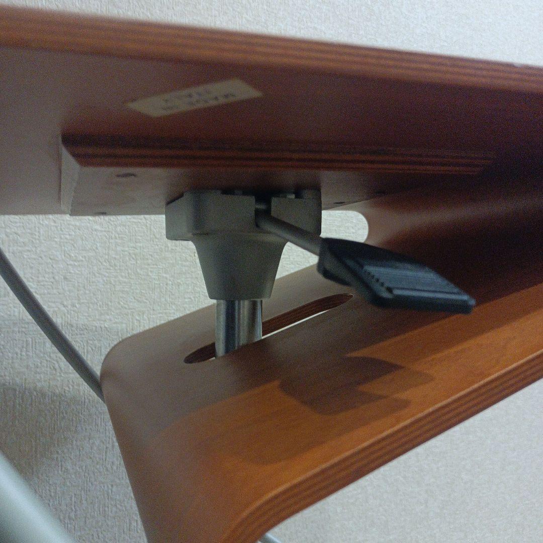 希少　イタリア製 昇降式ヴィンテージ カウンターチェア スツール プライウッド