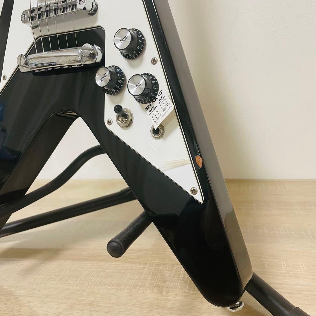 グラスルーツ GR-FV-32 スピーカー内蔵 エレキギターフライングV 希少