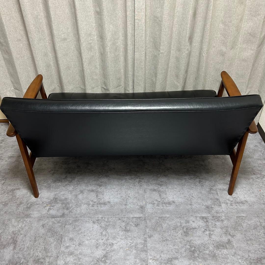 カリモク60 Kチェア2シーター オットマン×2セット ブラック 15万