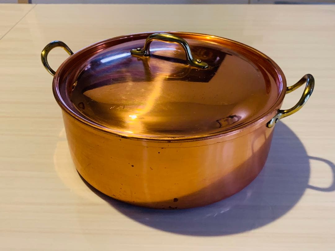 ★TAGUS ターガス 両手鍋 20cm 銅鍋 煮込鍋 調理器具 未使用★