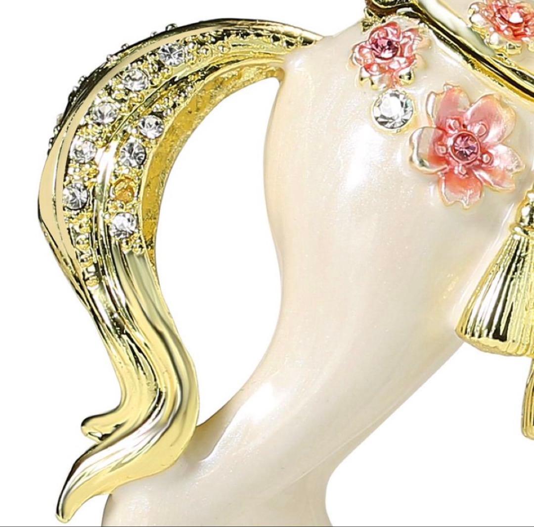 正規品 桜小馬 新品 東京銀座ピカルス 午年 馬 干支置物 桜 ピィアース