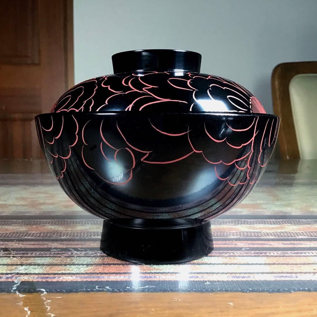 『スタうー特価』　越前塗　山久漆工　蓋付お椀　5客