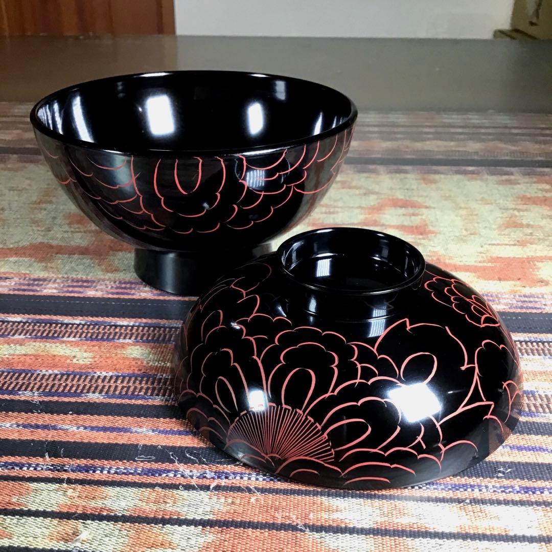 『スタうー特価』　越前塗　山久漆工　蓋付お椀　5客