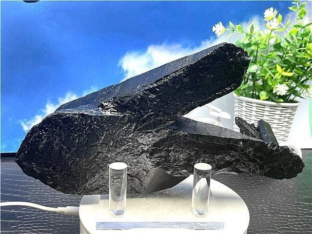 2020gAAA級【魔除け】◆天然モリオン黒水晶原石 B88C6/329C14C