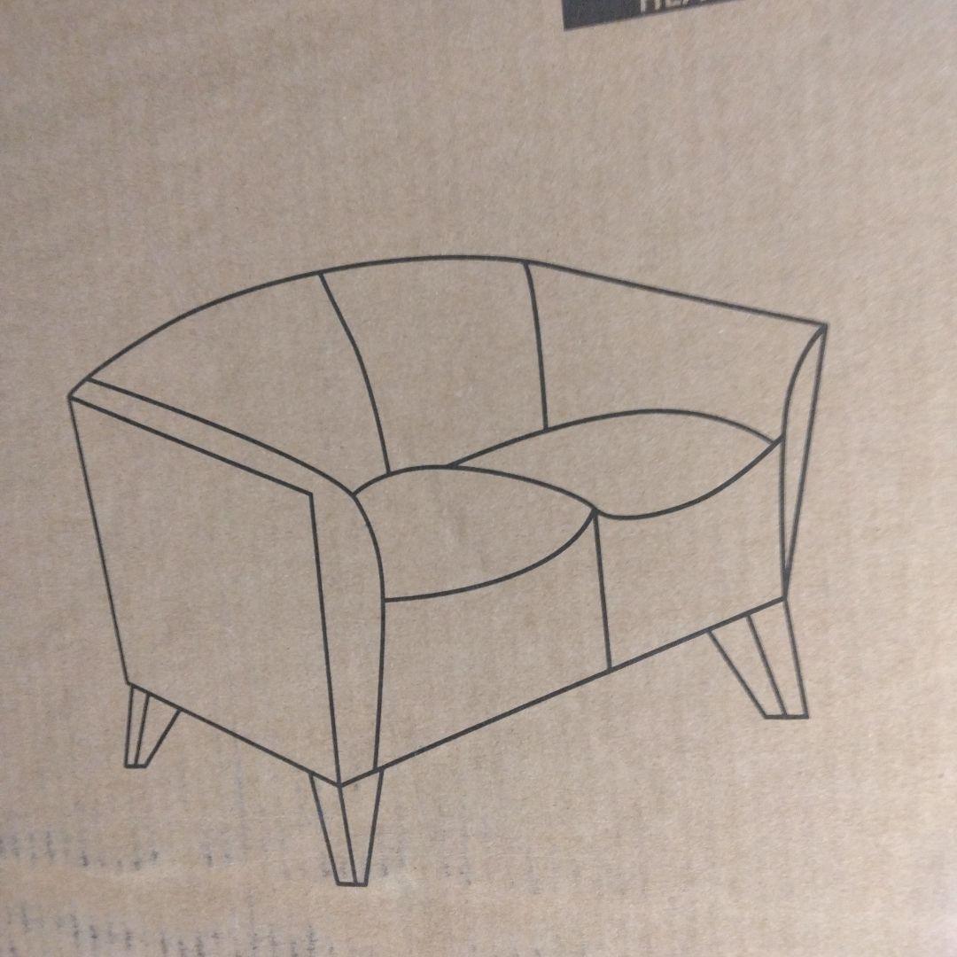 フラッシュファニチャー 2人掛けソファー ブラック 111-2-BK-GG