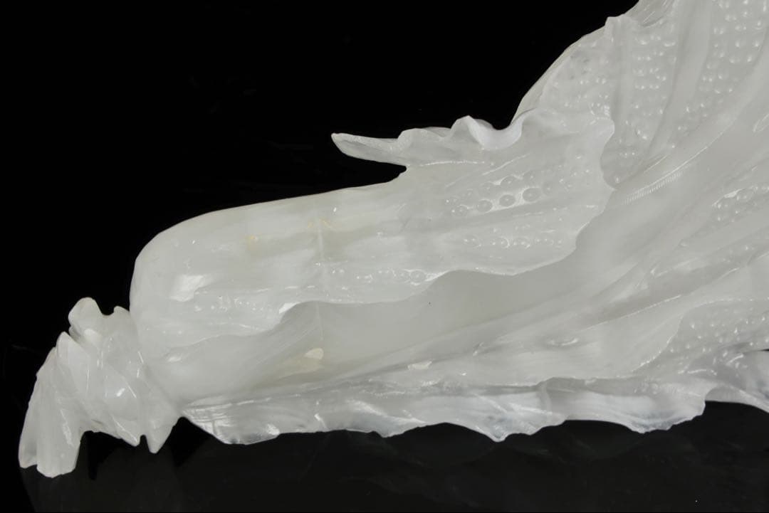 中国美術 白玉彫刻 白菜 置物 飾石 天然石 縁起物 開運 古玩 古美術 骨董品