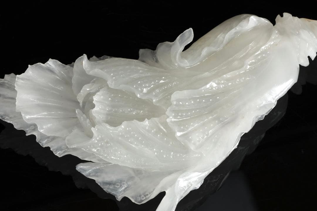 中国美術 白玉彫刻 白菜 置物 飾石 天然石 縁起物 開運 古玩 古美術 骨董品