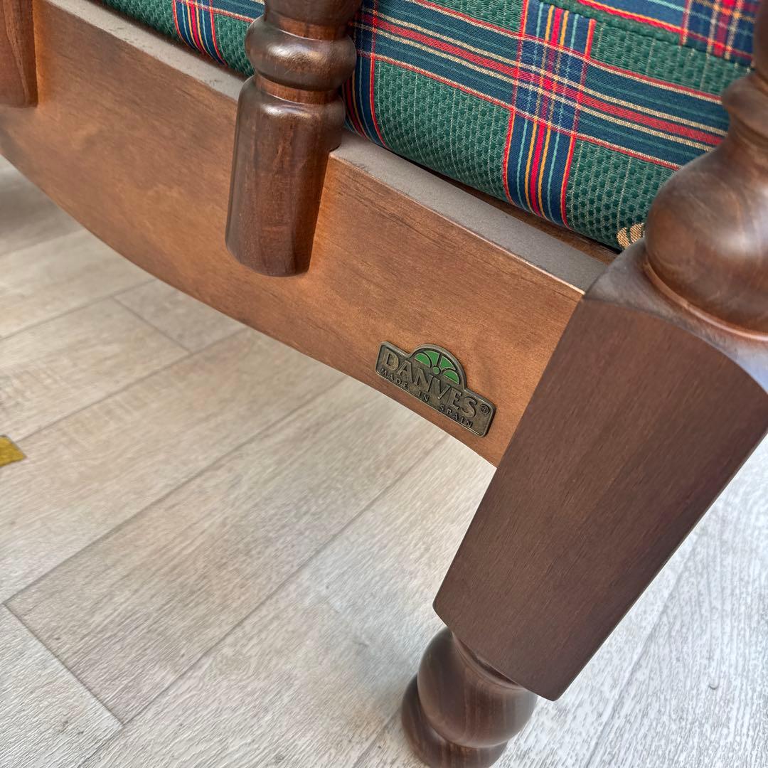 未使用品　スペイン DANVES シングルソファ　ソファ　1人掛け　カントリー②