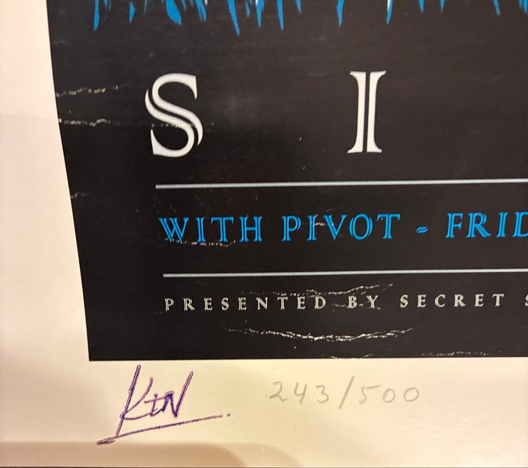 シガーロス SIGUR ROS 2008年メルボルン公演ポスター 243/500
