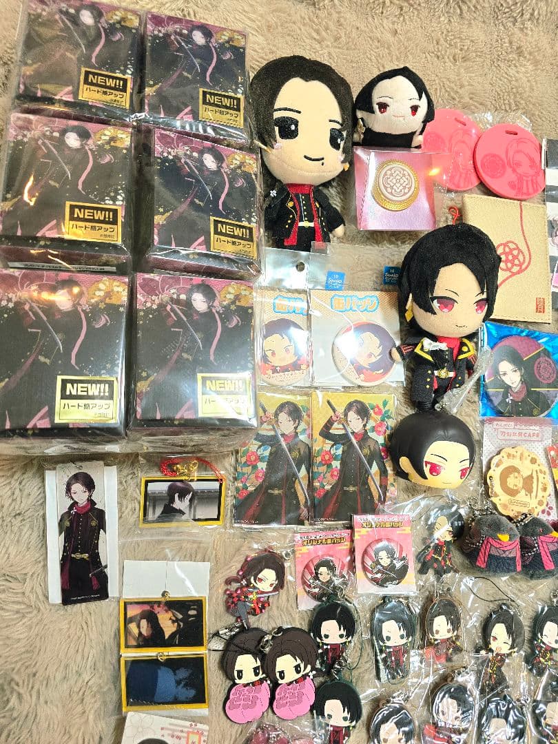 刀剣乱舞 加州清光 大量グッズセット 缶バッジ アクキー カメオ パスケースなど
