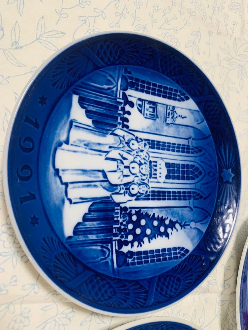 【未使用品】ロイヤルコペンハーゲン　クリスマスプレート　5枚セット