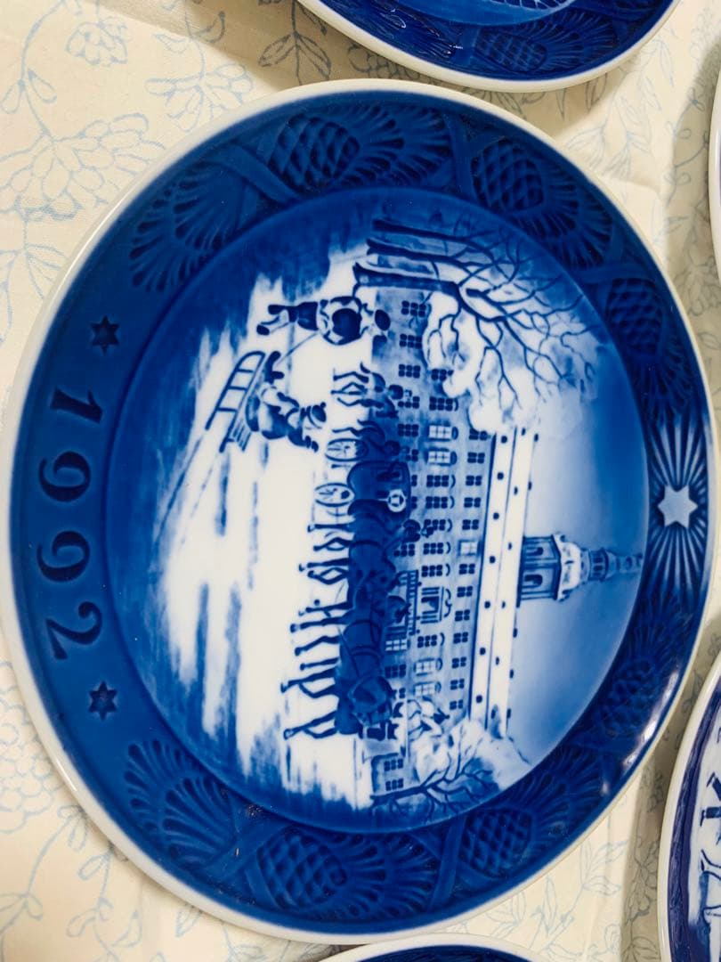 【未使用品】ロイヤルコペンハーゲン　クリスマスプレート　5枚セット