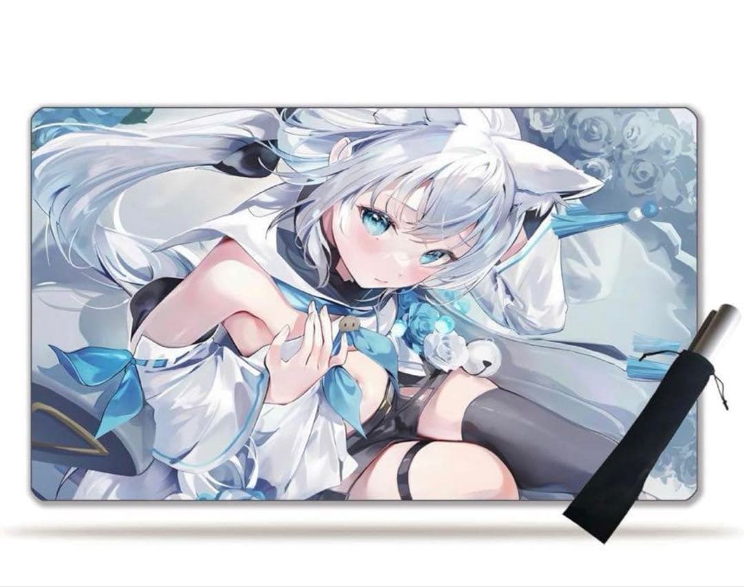 白上フブキ ラバーマット プレイマット デスクマット - メルカリ