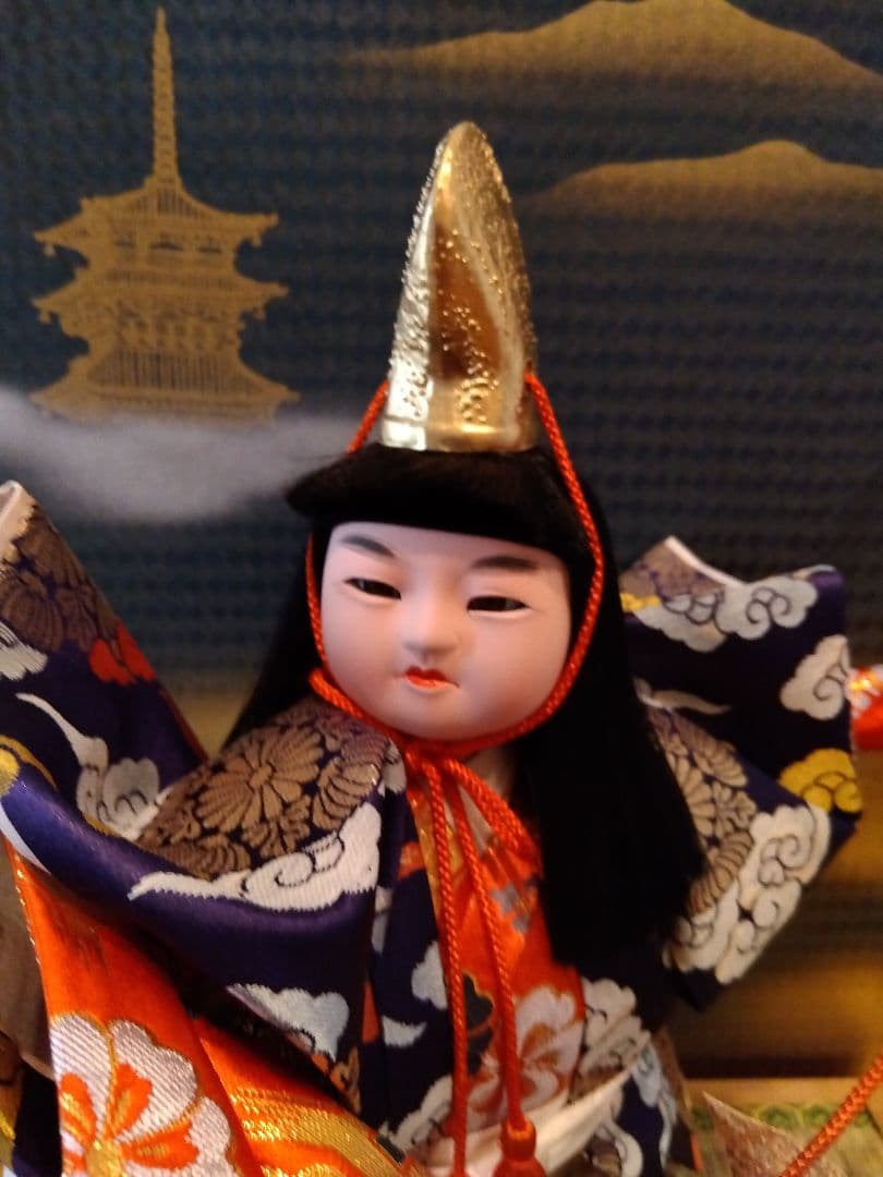 一扇 作 五月人形「兜引」