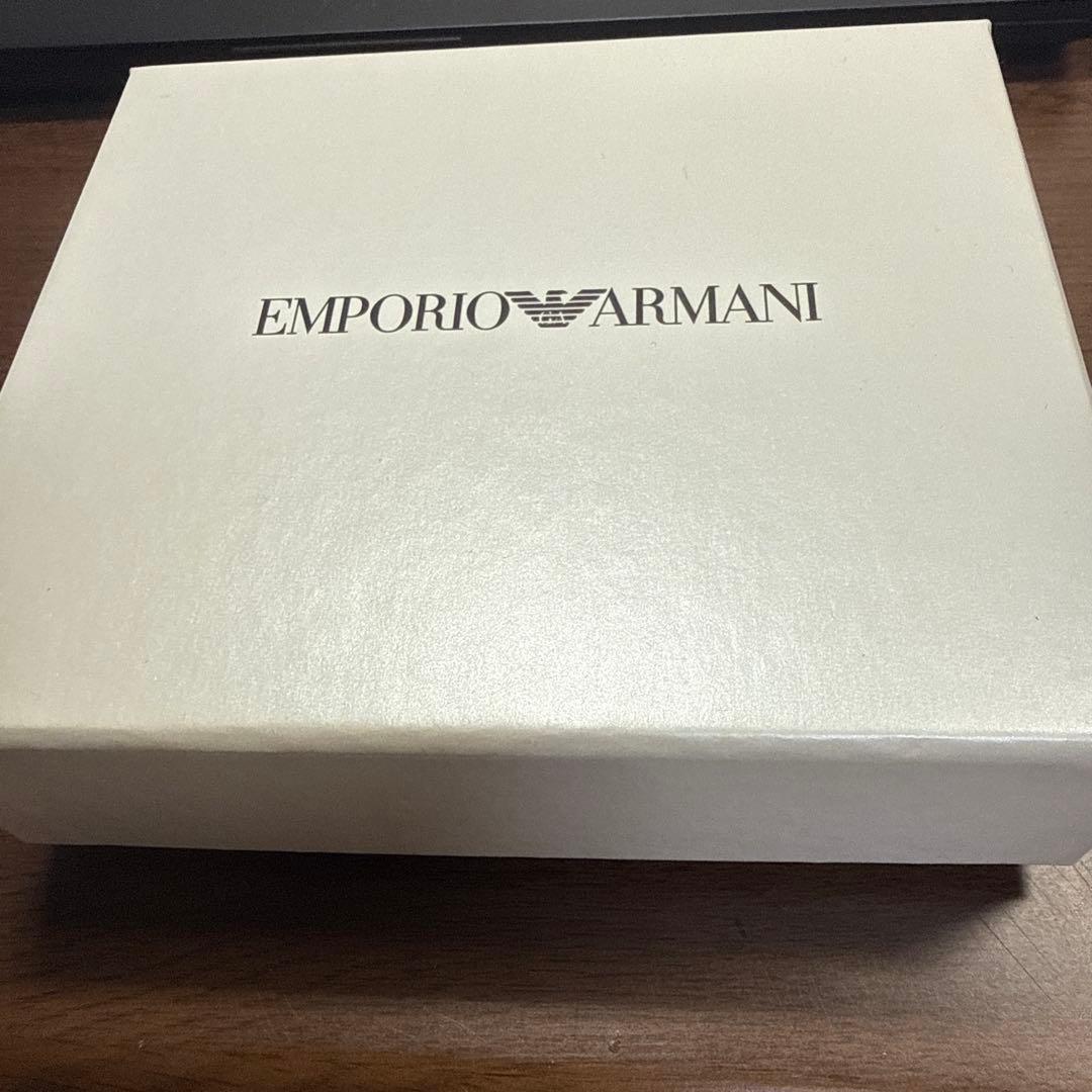 多少の値下げ可 未使用美品EMPORIO ARMANI ブラックレザー財布