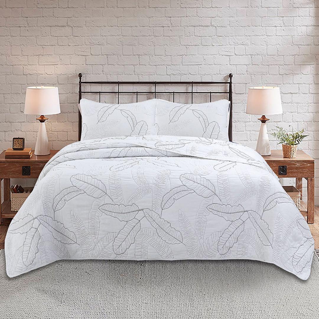 キルトベッドカバー3点セット綿マルチカバー キルティング 132