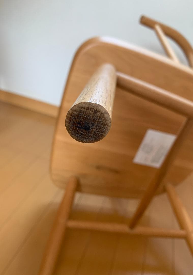 無印良品　オーク材アームチェア