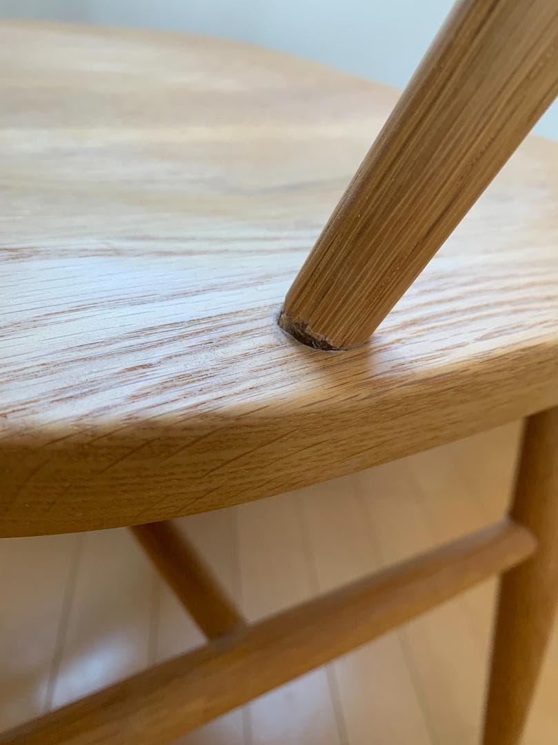 無印良品　オーク材アームチェア