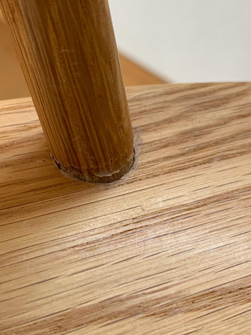 無印良品　オーク材アームチェア