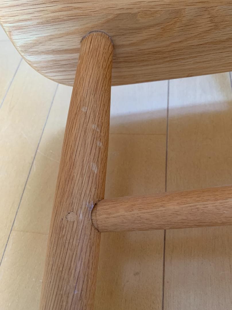 無印良品　オーク材アームチェア