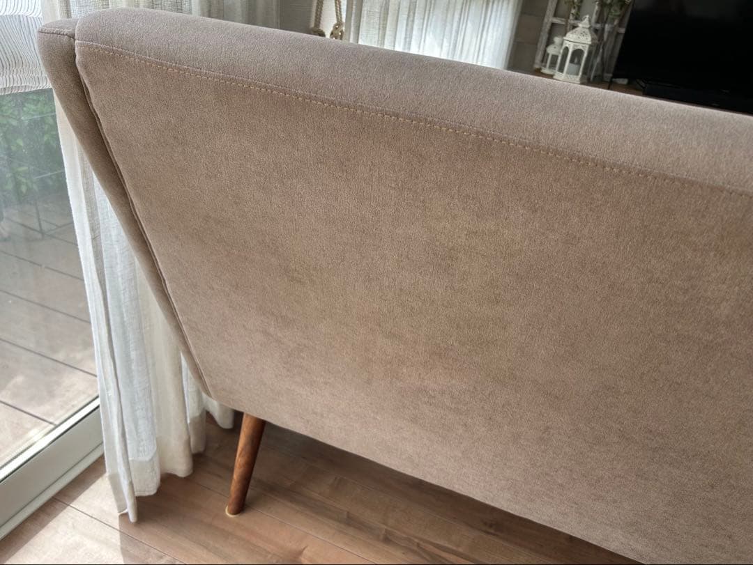 KOLN(コルン)2.5Pソファ　ウォールナット材　ファブリック 　関家具