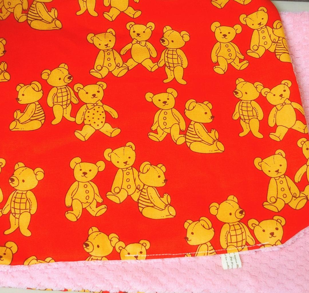 専用♥みかん＊柔ふわ❤ヘアドライタオル♥くまのぬいぐるみ柄…レッド♥