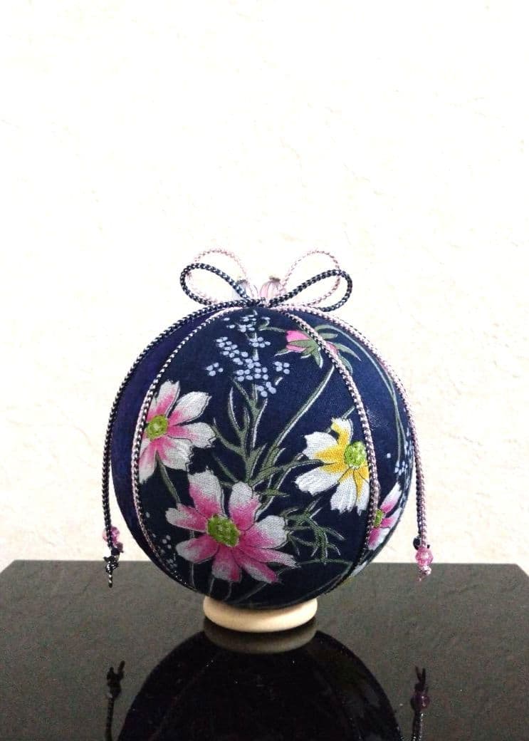 手毬 手鞠 てまり 秋桜 こすもす コスモス No135 ハンドメイド