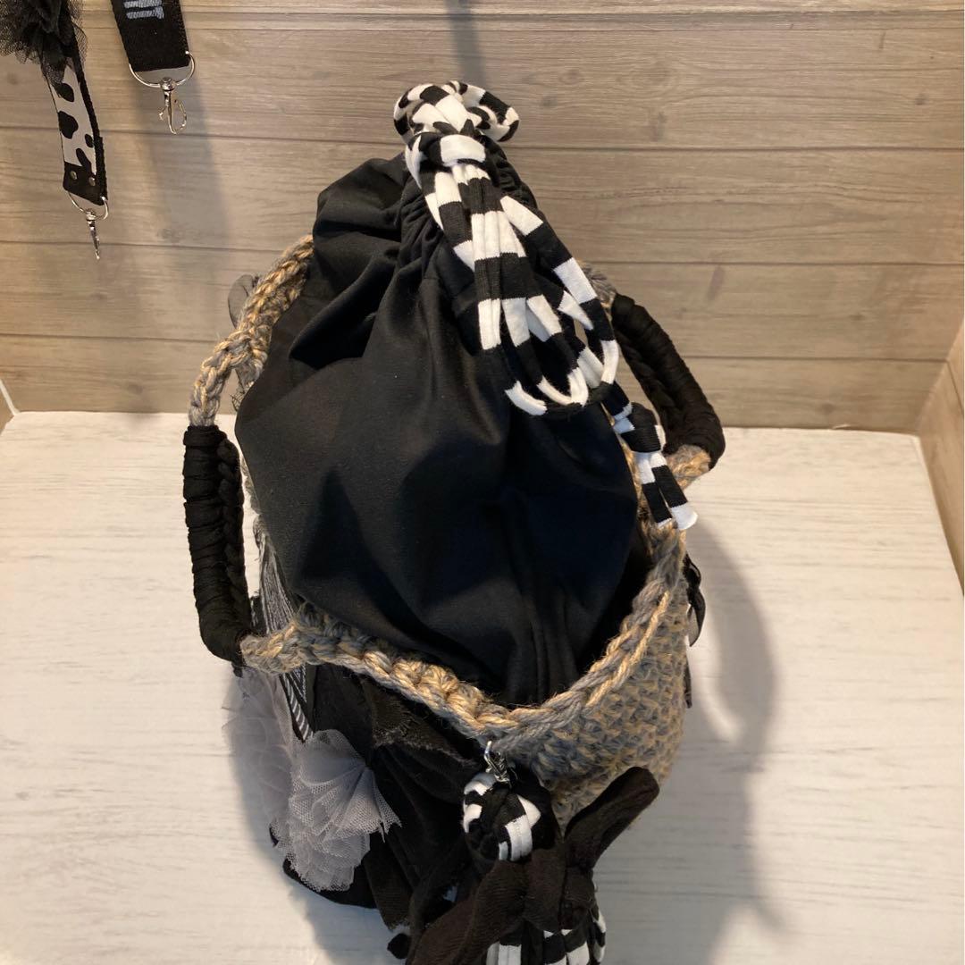 ハンドメイドバッグ デニムリメイクバッグ リメイクシェル Hiroko様オーダー