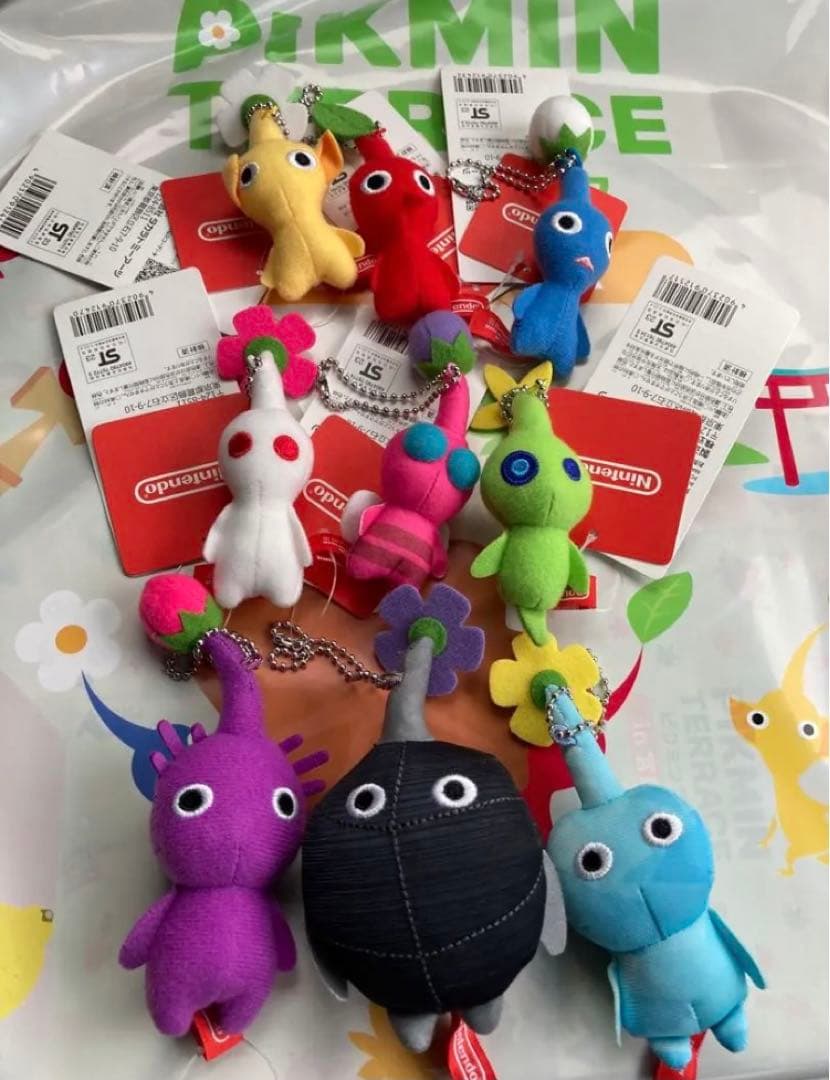 ピクミン マスコットぬいぐるみ キーホルダー 全種類☆宮島SA - メルカリ
